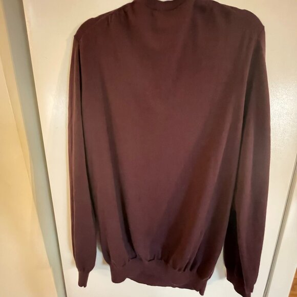 JOSEPH ABBOUD sweater 100% MERINO burgundy, size XXL - Picture 6 of 9